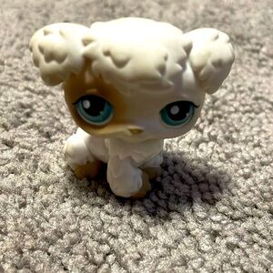 2004 LITTLEST PET SHOP WHITE CREAM POODLE